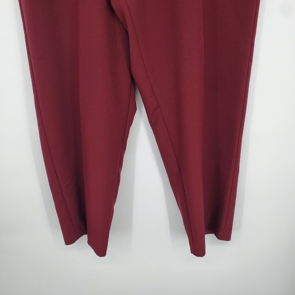 Vintage Fashion Bug Pants Womens 18W Burgundy Elastic Waist Sweatpants - Picture 6 of 7